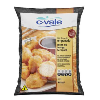 EMPANADO FRANGO C VALE 275G ISCAS TEMPURA