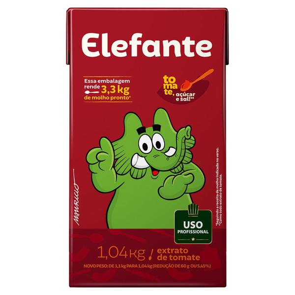 EXTRATO TOMATE ELEFANTE 1,04KG TP