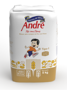 FARINHA TRIGO ANDRE MIX INTEGRAL 1KG
