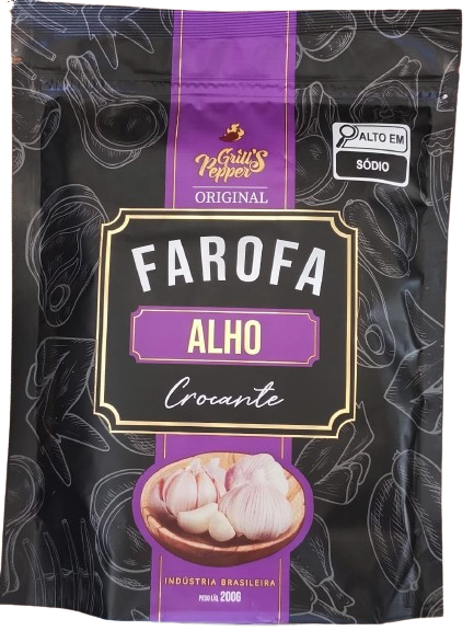 FAROFA PRONTA GRILLS PEPPER 200G ALHO