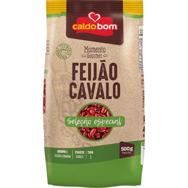 FEIJÃO CAVALO TIPO 1 CALDO BOM SELEÇÃO ESPECIAL PACOTE 500G