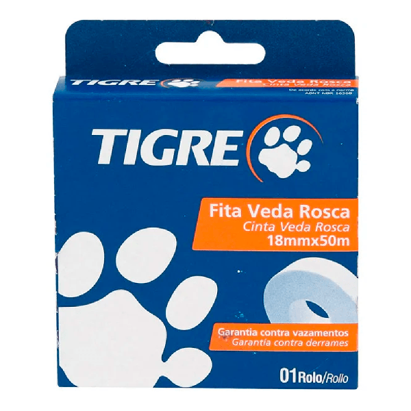 FITA VEDA ROSCA 18MMX50M TIGRE UN 54501951