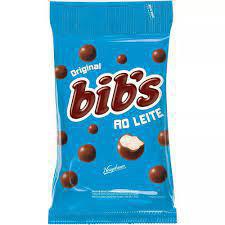 FLOCOS DE ARROZ COBERTURA CHOCOLATE AO LEITE BIB'S ORIGINAL PACOTE 40G