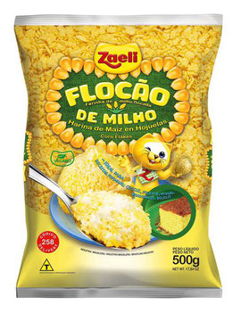 FLOCOS DE MILHO ZAELI 500G FLOCÃO
