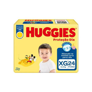 FRALDA HUGGIES PROTECAO DIA JUMBO XG C/24