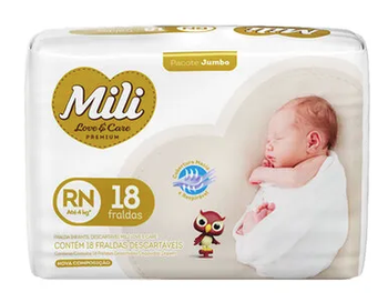 FRALDA MILI LOVE CARE RN C/18