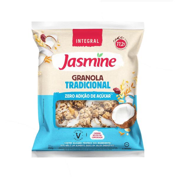 GRANOLA JASMINE 850G TRADICIONAL ZERO ACUCAR