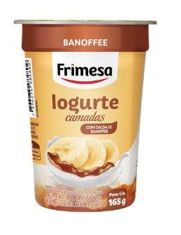 IOGURTE FRIMESA 165G BI CAMADA BANOFFEE