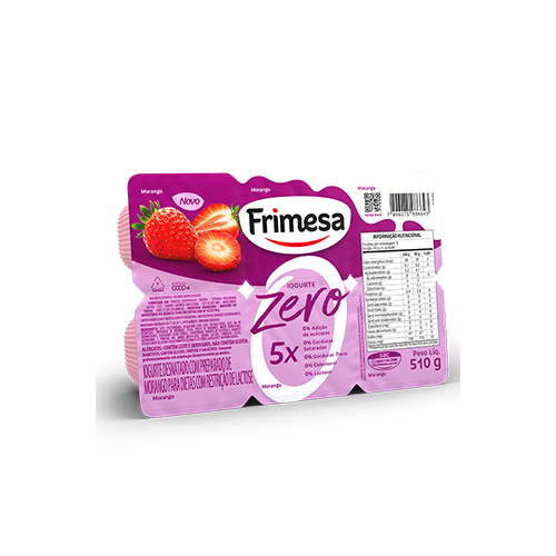 IOGURTE FRIMESA 510G 5 ZEROS MORANGO