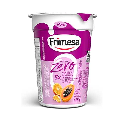 IOGURTE FRIMESA ZERO MAMÃO E LARANJA 165GR