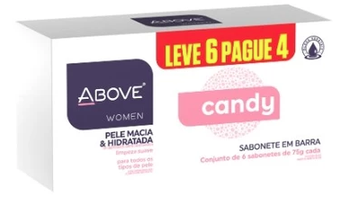 KIT SABONETE ABOVE 472G L6P4 CANDY