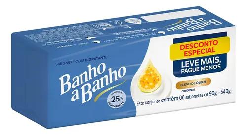 KIT SABONETE BANHO A BANHO 540G LEVE+PAGUE- C/6 ORIGINAL