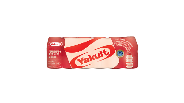 LEITE FERMENTADO YAKULT 480ML COM 6 UNIDADES