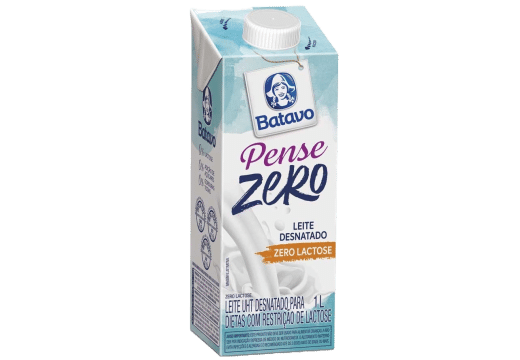 LEITE UHT BATAVO PENSE ZERO 1L DESNATADO ZERO LAC