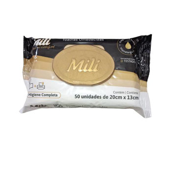 LENÇO UMEDECIDO MILI PRIME CONFORT 50UND