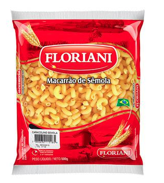 MACARRÃO FLORIANI 500G SEMOLA CARACOLINO