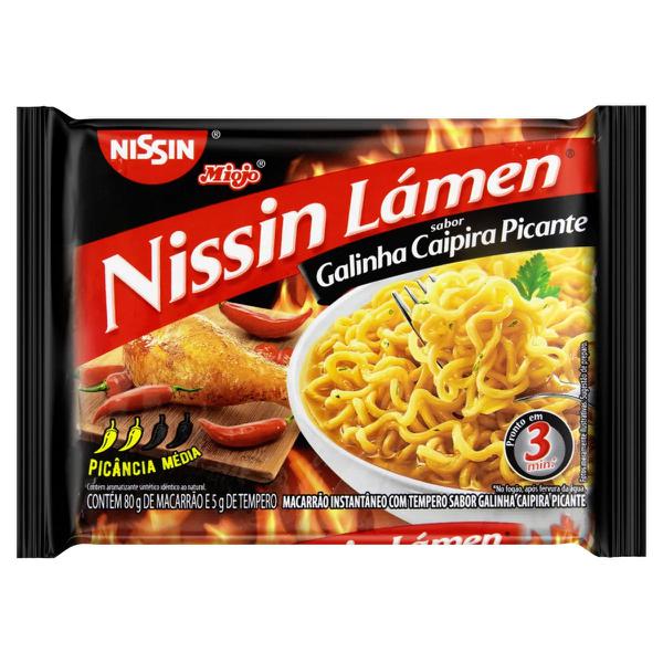 MACARRAO NISSIN LAMEN 85G GALINHA CAIPIRA PICANTE