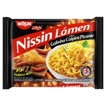 MACARRAO NISSIN LAMEN 85G GALINHA CAIPIRA PICANTE