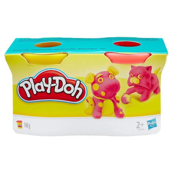 MASSINHA MODELAR PLAYDOH 168G 2 POTES SORTIDOS