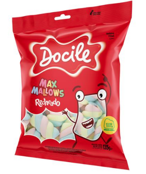 MAXMALLOWS DOCILE 70G BAUNILHA/MORANGO