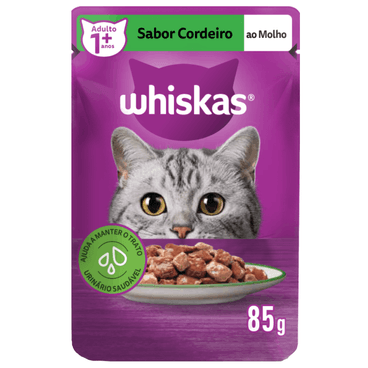 MOLHO WHISKAS 85G CORDEIRO ADULTO