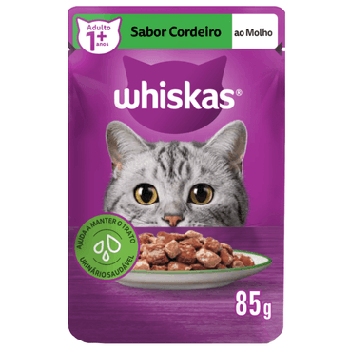 MOLHO WHISKAS 85G CORDEIRO ADULTO
