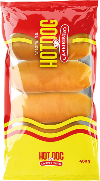 PÃO PARA HOT DOG CASEIRINHO 400G