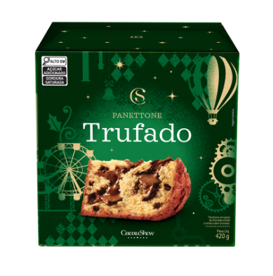 PANETTONE CACAU SHOW 420G CHOCOLATE AO LEITE