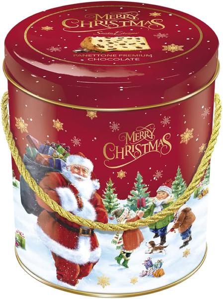 PANETTONE LATA  CHOC SANTA EDW 400G