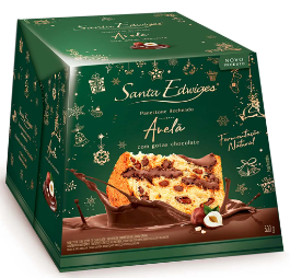 PANETTONE SANTA EDWIGES 500G RECHEADO GOTAS E AVELA