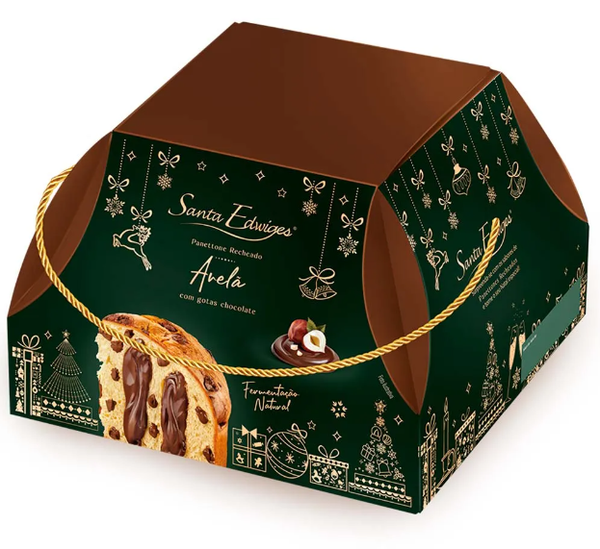 PANETTONE SANTA EDWIGES 800G RECHEADO GOTAS E AVELA