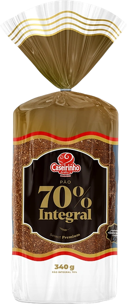 PAO CASEIRINHO SELECT 340G 70% INTEGRAL
