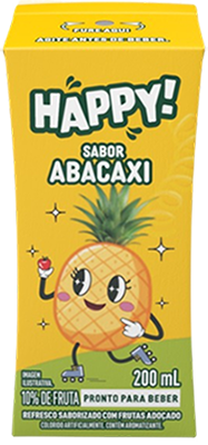 REFRESCO HAPPY 200ML ABACAXI E MACA ADOCADO