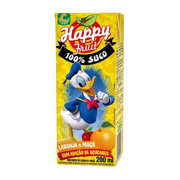 REFRESCO HAPPY 200ML LARANJA E MACA ADOCADO