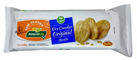 RICE CRACKER NATURAL LIFE 84G S/GLUTEN NATURAL