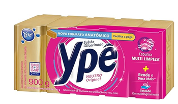 SABÃO EM BARRA YPÊ GLICERINADO NEUTRO 900GR