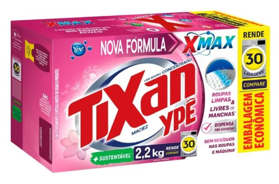 SABÃO PÓ TIXAN 2,2KG MACIEZ GRATIS 220G