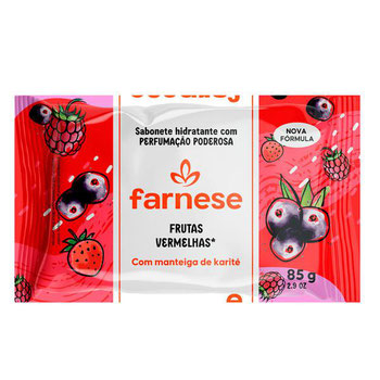 SABONETE BARRA HIDRATANTE FRUTAS VERMELHAS FARNESE FLOW PACK 85G