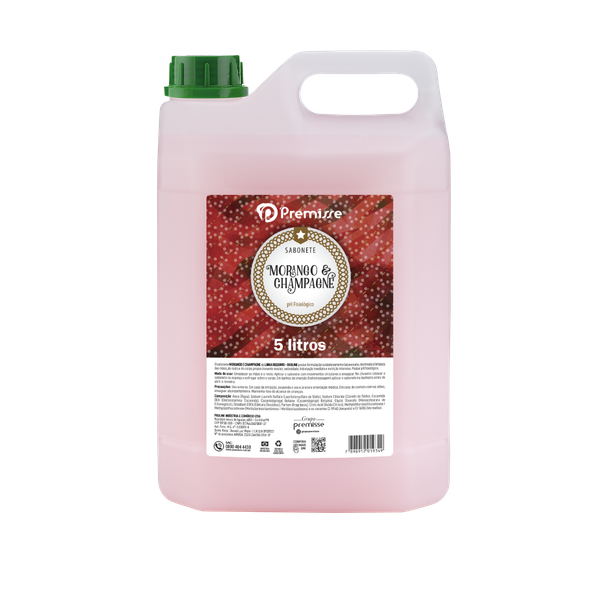 SABONETE LIQUIDO PREMISSE 5L MORANGO C/CHAMPAGNHE SUAVE