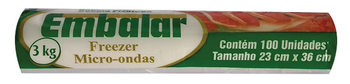 SACO P/FREEZER EMBALAR C/100 3KG