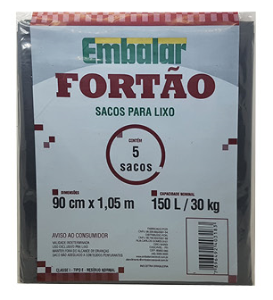 SACO P/LIXO EMBALAR FORTAO 150L C/05