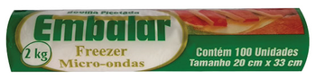 SACOS PARA FREEZER EMBALAR 2KG C100ROLO
