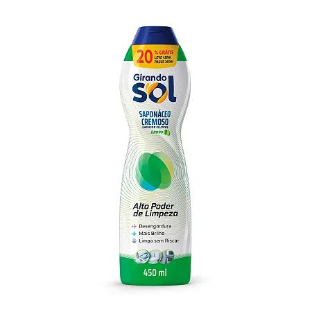 SAPONACEO CREMOSO GIRANDO SOL 450ML LIMAO PROMOCIONAL