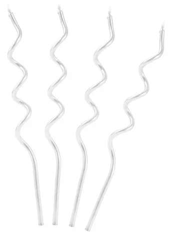 VELA ALEGRIA & FESTA ESPIRAL LONGA BRANCO C/4