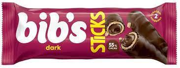 WAFER DARK BIB'S STICKS PACOTE 32G 2 UNIDADES