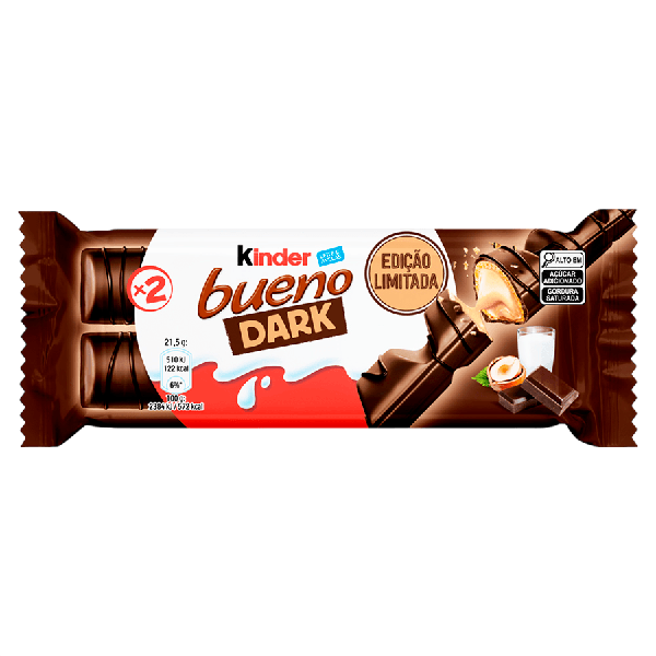 WAFER RECH.COBERTO KINDER BUENO 43G DARK