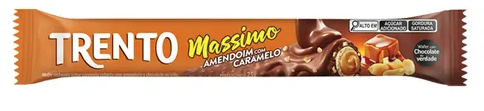 WAFER RECH COBERTO TRENTO 25G MASSIMO AMENDOIM C/CARAMELO