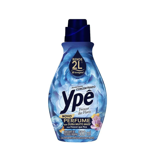 AMACIANTE DE ROUPAS YPÊ CONCENTRADO FRESCOR DAS FLORES 500ML