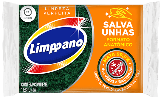 ESPONJA LIMPPANO SALVA UNHAS 95X69X40MM UND