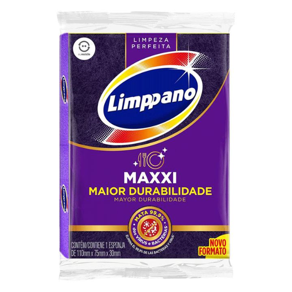 ESPONJA MULTIÚSO LIMPPANO MAXXI 110X75X30MM